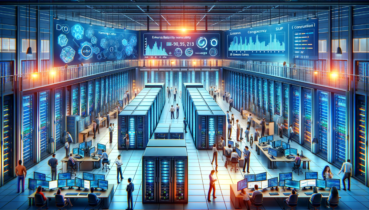 Image showcasing the enhanced reliability and connectivity provided by colocation services for data management